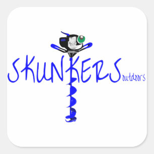 Adesivo Quadrado Skunkers Auger Sticker