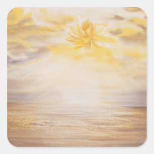 Adesivo Quadrado Sky Lotus