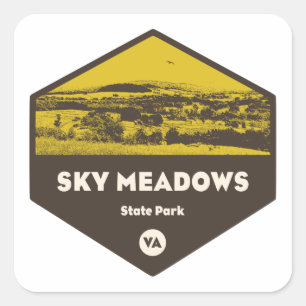 Adesivo Quadrado Sky Meadows State Park, Virgínia