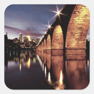 Adesivo Quadrado Skyline de Pesquisa