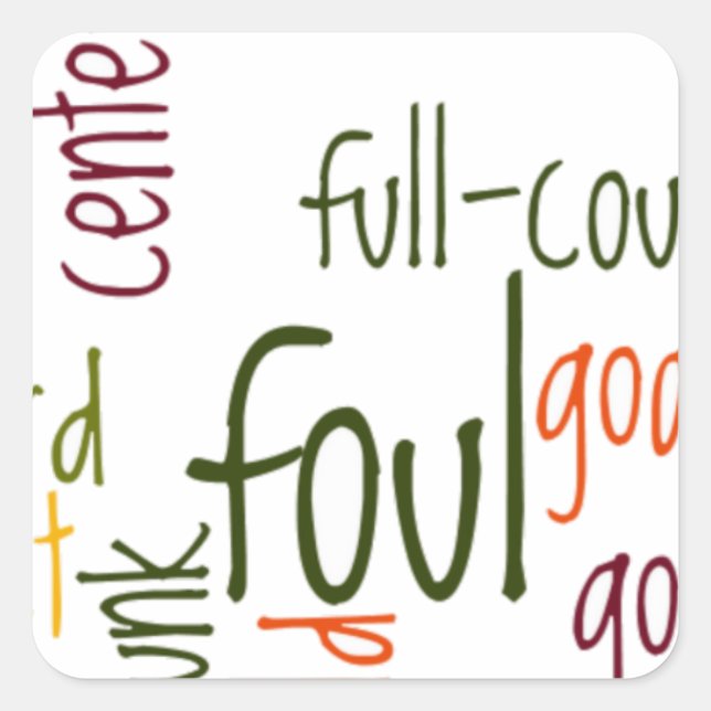 Adesivo Quadrado Slam Dunk Dreams: Basquete - Jogo dos Campeões (Frente)