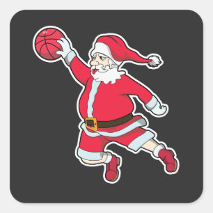 Adesivo Quadrado Slam Dunk Santa Claus