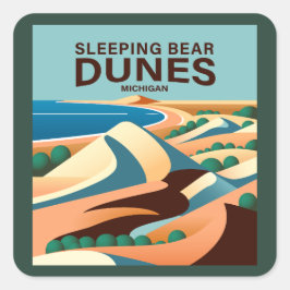 Adesivo Quadrado Slear Bear Dunes Michigan