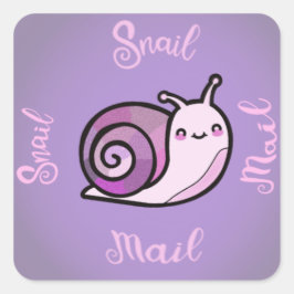 Adesivo Quadrado Small business ‘Snail mail’ sticker set