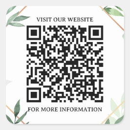Adesivo Quadrado Smart Square: Autocolante de código QR comercial