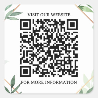 Adesivo Quadrado Smart Square: Autocolante de código QR comercial