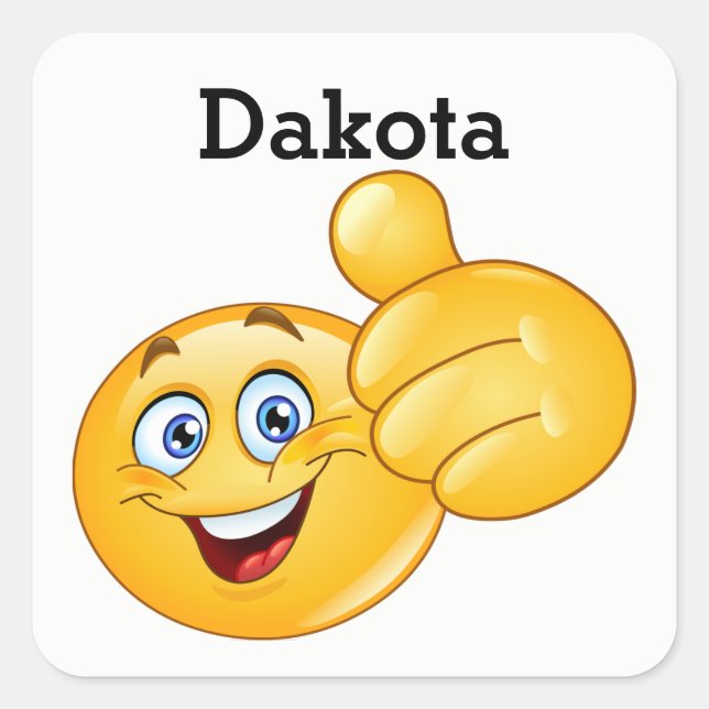 Adesivo Quadrado Smile (Frente)