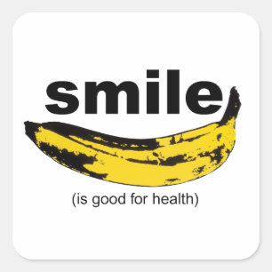 Adesivo Quadrado SMILE é bom para o Health Square Sticker