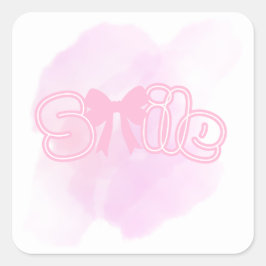 Adesivo Quadrado Smiley sticker