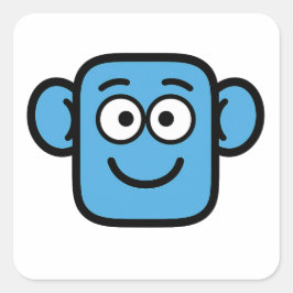 Adesivo Quadrado Smilo Happy Face Sticker