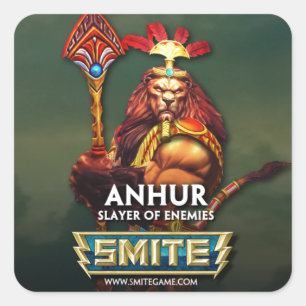 Adesivo Quadrado SMITE: Anhur, assassino dos inimigos
