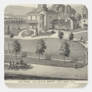 Adesivo Quadrado Smith, residências de Evans