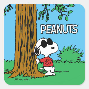 Adesivo Quadrado Snoopy "Joe Cool" em Pé