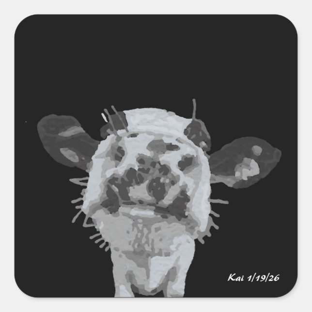 Adesivo Quadrado Snoot Boop, Animal (Frente)