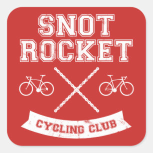Adesivo Quadrado Snot Rocket Cycling Club