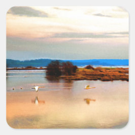 Adesivo Quadrado Snow Geese no Monte Vernon
