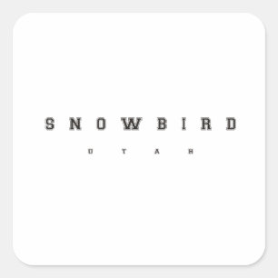 Adesivo Quadrado Snowbird Utá