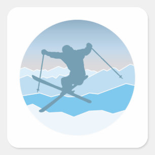Adesivo Quadrado Snowboard