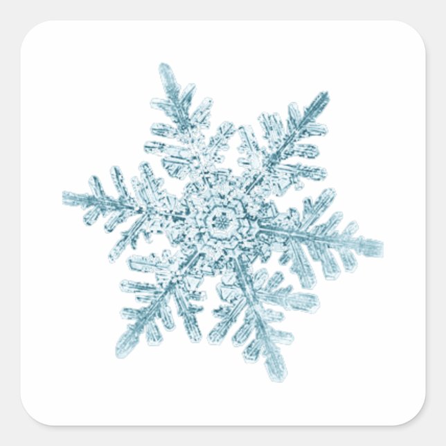 Adesivo Quadrado Snowflake Stickers (Frente)