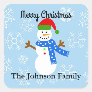 Adesivo Quadrado Snowman nº 1-2 Stickers