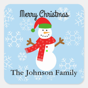 Adesivo Quadrado Snowman nº 2-2 Stickers