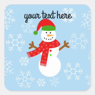 Adesivo Quadrado Snowman nº 2-4 Stickers