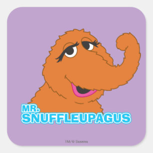 Adesivo Quadrado Snuffleupagus Relaxado