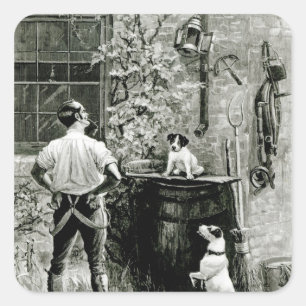 Adesivo Quadrado Sobrevivência do Fittest