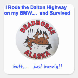 Adesivo Quadrado Sobrevivente da estrada de BMW Dalton