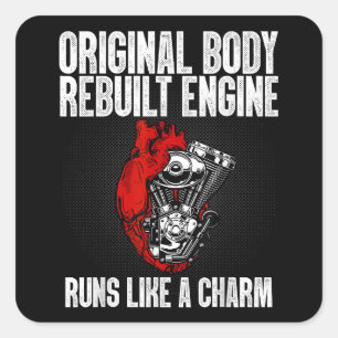 Adesivo Quadrado Sobrevivente de Recuperação de Cirurgia Funcional 