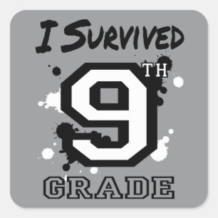 Adesivo Quadrado Sobrevivi ao 9º ano