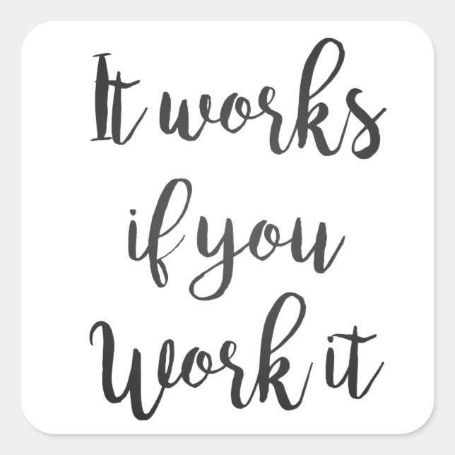 Adesivo Quadrado Sobriety 12 step recovery cita a sobrenaturação li (Frente)