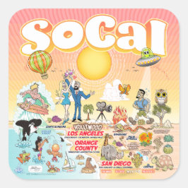 Adesivo Quadrado SoCal