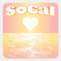 SoCal Love Square Sticker
