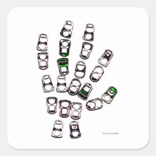 Adesivo Quadrado Soda pode puxar a mão