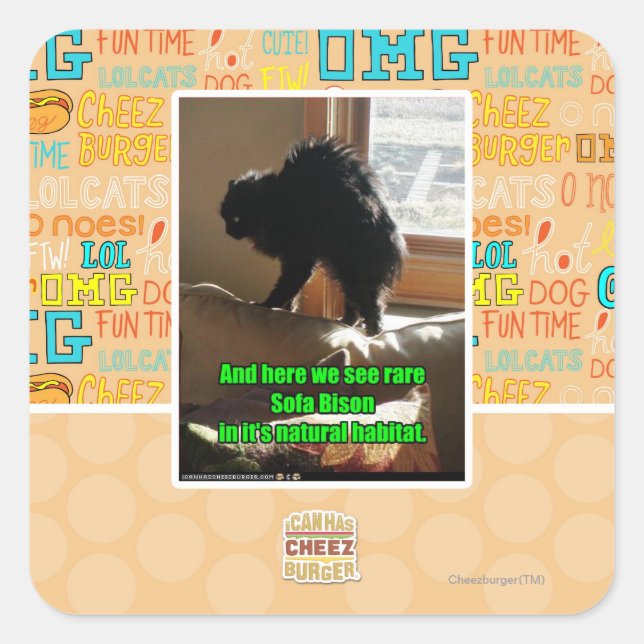 Adesivo Quadrado Sofa Bison (Frente)