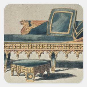 Adesivo Quadrado Sofa Gótico do Repositório de Artes
