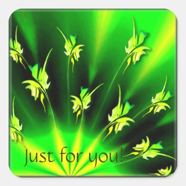 Adesivo Quadrado Sol ascensão! (Frente)