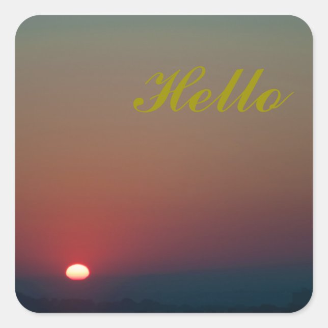 Adesivo Quadrado Sol Escuro (Frente)