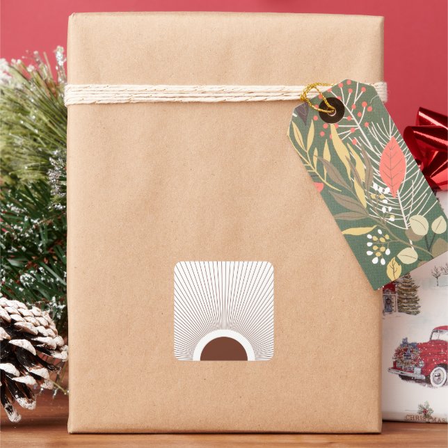 Adesivo Quadrado Sol Minimalista Boho (Feriado)