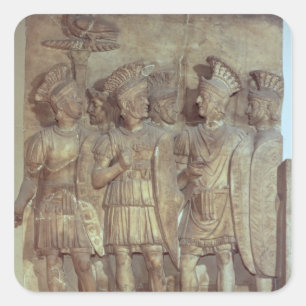 Adesivo Quadrado Soldados da guarda Praetorian, alivio