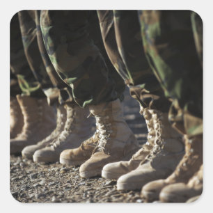 Adesivo Quadrado Soldados de Afegão Nacional Exército Ar Corp