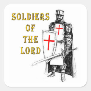 ADESIVO QUADRADO SOLDADOS DO SENHOR