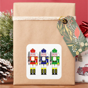 Adesivo Quadrado Soldados Quebra-Nozes Natal