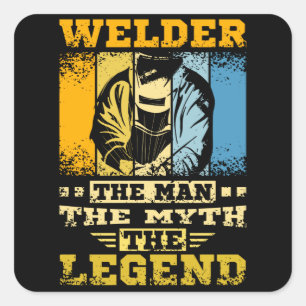 Adesivo Quadrado Soldar O Homem O Mito A Lenda