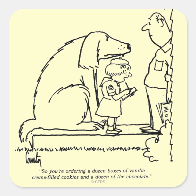 Adesivo Quadrado Solicitação de cookies (Frente)