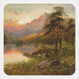 Adesivo Quadrado Solidão das montanhas