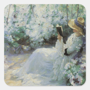 Adesivo Quadrado Solidão Deliciosa de Frank Bramley, Arte Antiga