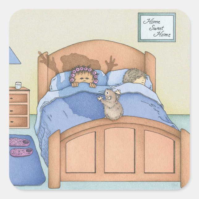 Adesivo Quadrado Sombra de Hamster (Frente)