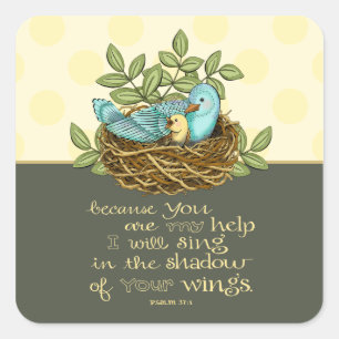 Adesivo Quadrado Sombra dos Stickers Quadrados das Asas